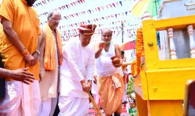 रथयात्रा महोत्सव में शामिल हुएं राज्यपाल श्री हरिचंदन