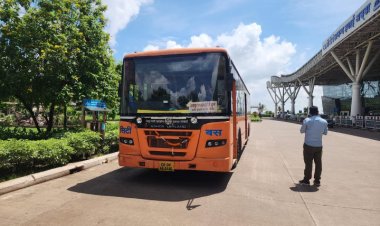 रायपुर एयरपोर्ट से दुर्ग तक शुरू हुई सिटी बस सेवा, एयरपोर्ट से दुर्ग तक का एक सौ रुपये होगा किराया