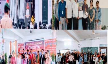 पं रामसखा उपाध्याय कालेज में किया गया छात्र - छात्राओं का सम्मान,