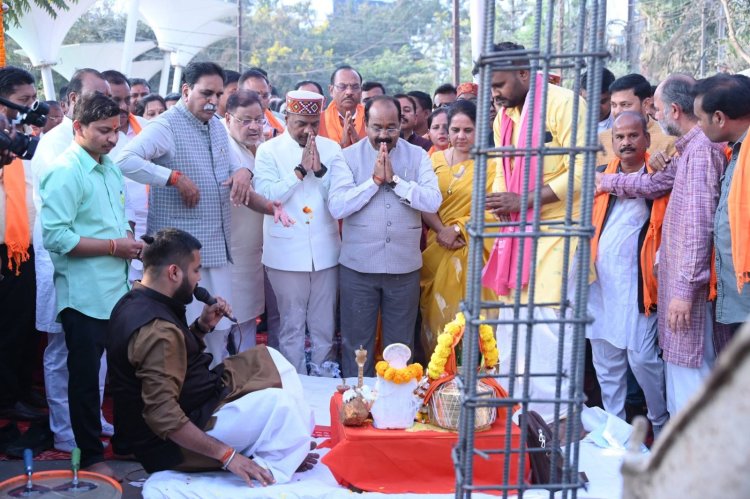 उप मुख्यमंत्री श्री अरुण साव ने 1017 सीटर नए नालंदा परिसर का किया भूमिपूजन