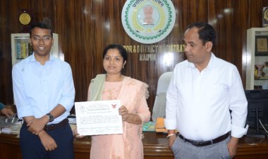 प्रोजेक्ट दधीचि से जुड़कर पशु चिकित्सक ने लिया अंगदान का संकल्प, कलेक्टर ने किया सम्मानित