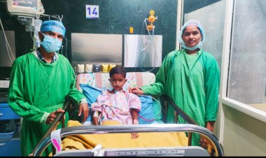 राष्ट्रीय बाल स्वास्थ्य कार्यक्रम के तहत राज्य के बाहर हैदराबाद में हुई जटिल ओपन हार्ट सर्जरी, बची बच्चे की जान