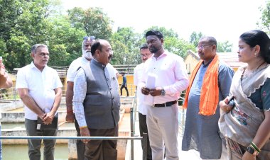 उप मुख्यमंत्री श्री अरुण साव का बस्तर में कार्यों के निरीक्षण का तीसरा दिन जावंगा कॉलेज भवन, जल जीवन मिशन और स्वच्छता दीदियों के कार्यों को देखा 