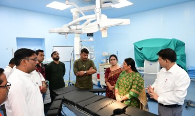 केंद्रीय राज्यमंत्री श्रीमती सावित्री ठाकुर ने सुपरस्पेशलिटी अस्पताल का किया निरीक्षण, स्वास्थ्य सेवाओं की सराहना की