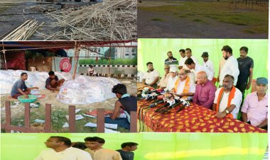 101 फीट ऊंचे दशानन रावण का होगा दहन, भव्य आतिशबाजी से जगमगाएगा डब्ल्यू आर एस कालौनी दशहरा मैदान