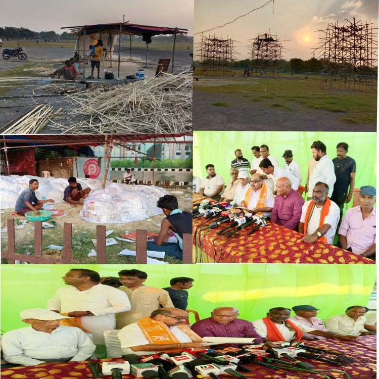 101 फीट ऊंचे दशानन रावण का होगा दहन, भव्य आतिशबाजी से जगमगाएगा डब्ल्यू आर एस कालौनी दशहरा मैदान